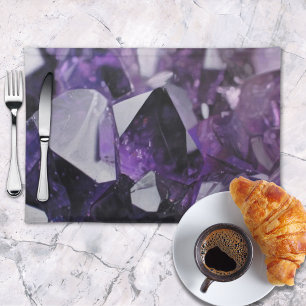spirit quartz healing holistic purple amethyst cloth placemat