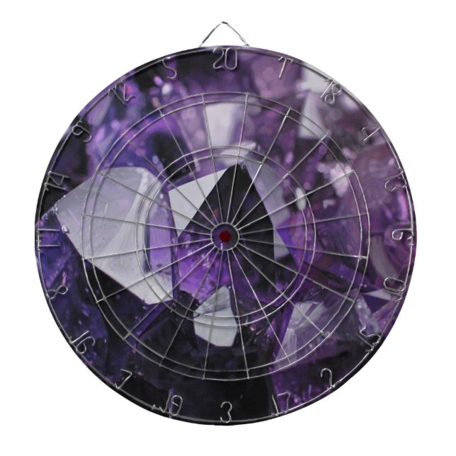 spirit quartz healing holistic purple amethyst dart board (Front)