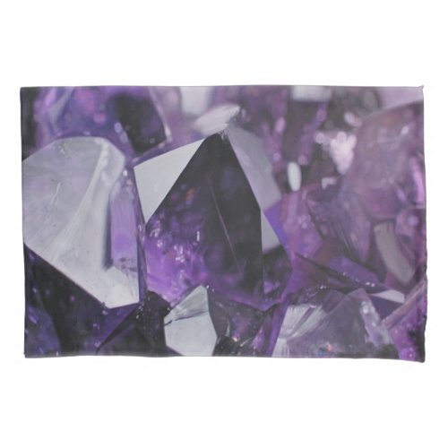 spirit quartz healing holistic purple amethyst pillow case