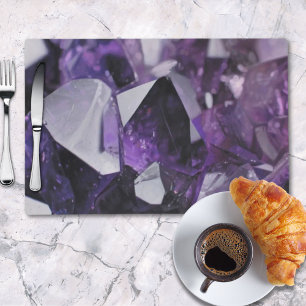 spirit quartz healing holistic purple amethyst placemat