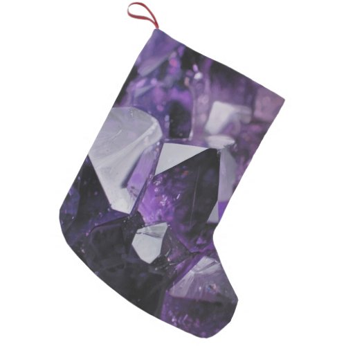 spirit quartz healing holistic purple amethyst small christmas stocking