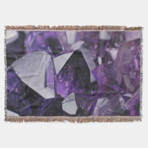 spirit quartz healing holistic purple amethyst throw blanket