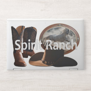 Spirit Ranch Hat Boots Belt HP Laptop Skin