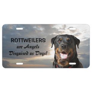 Spirit Rottweiler Angels License Plate