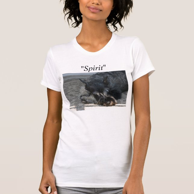 "Spirit" Standard Schnauzer Photo t-shirt (Front)