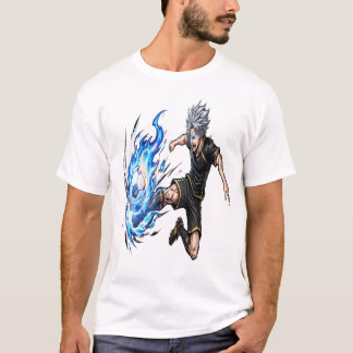 Spirit Striker Blue Energy Anime Soccer OC Tee