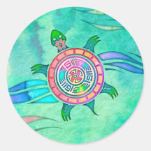 10pcs American Indian Totem Style Sticker Spirit Animal Skate Graffiti Laptop 