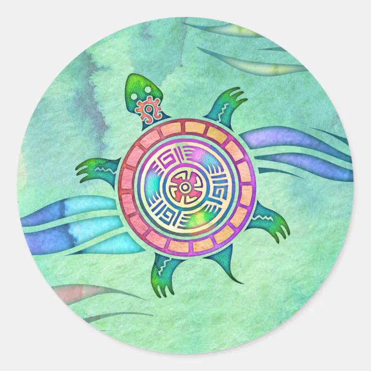 Spirit Turtle Animal Totem Stickers | Zazzle
