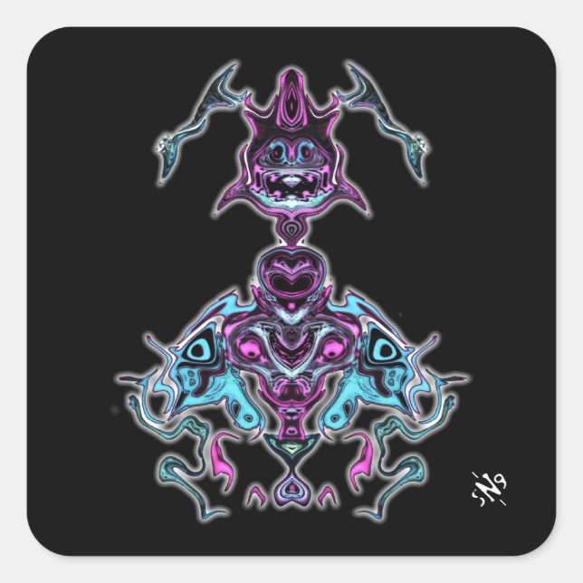 Spirit v2 square sticker (Front)