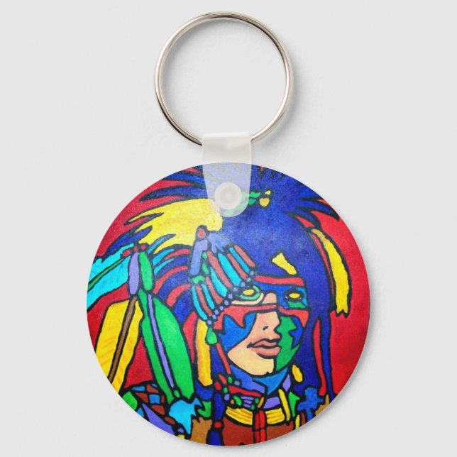 Spirit Warrior 1 by Piliero Keychain (Front)
