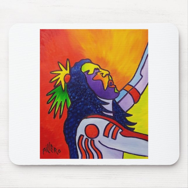 Spirit Warrior by Piliero Mouse Pad (Front)