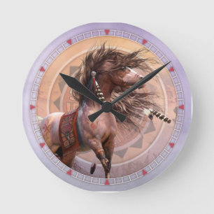 Spirit Warrior Wall Clock