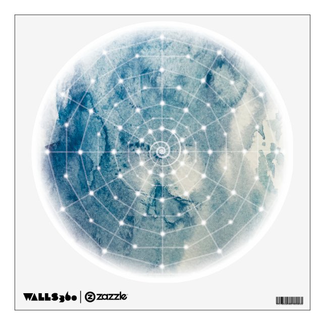 Spirit Watercolor Mandala Wall Decal (Front)