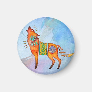 Spirit Wolf Animal Totem Magnet
