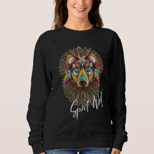 SPIRIT WOLF ANIMAL WOMEN'S WILDLIFE SWEATSHIRT