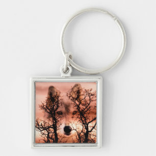 Spirit Wolf Keychain