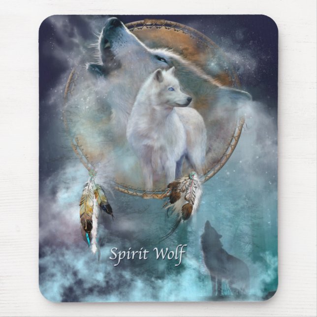 Spirit Wolf Mouse Pad (Front)