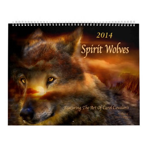 Spirit Wolves Art Calendar 2014