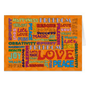 Spirit Words/affirmations of | flower OF life (Front Horizontal)