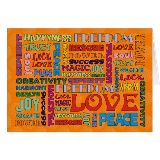 Spirit Words/affirmations of | flower OF life (Front Horizontal)