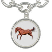 Chinese Zodiac Horse Red/Gold ID542 Bracelet