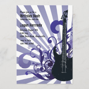Spirited Guitar Invitation