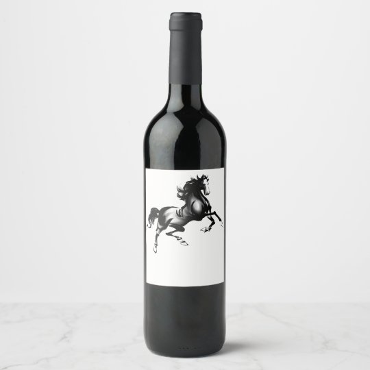 SPIRITED HORSE WINE LABEL