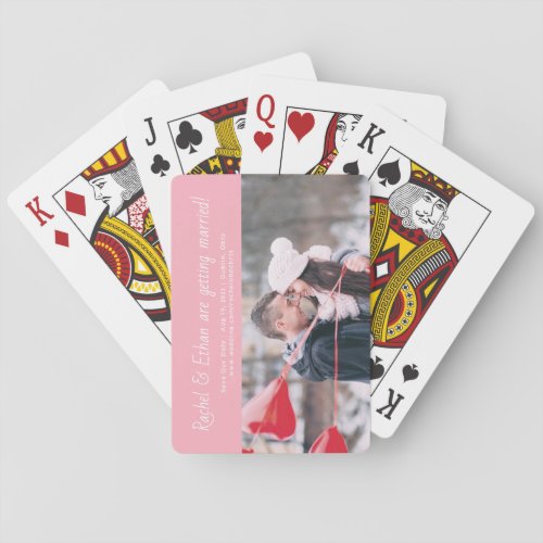 Spirited Names Fun Unique Engagement Announcement Playing Cards