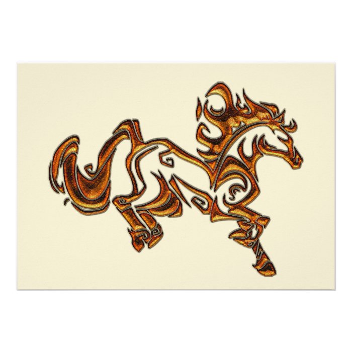 Spirited Tribal Tattoo Horse Announcement