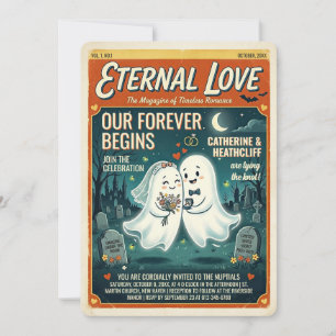 Spirited Wedding Gazette Invitation