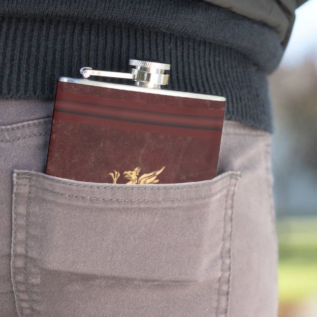 Spirits & Beverage Flasks -Royal Burgundy (In Situ)