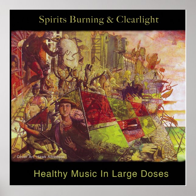 Spirits Burning & Clearlight Healthy Music Poster (Front)
