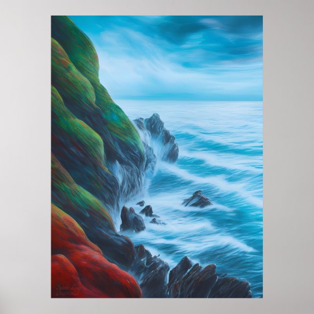 Spirits Leap - AI Fantasy Digital Art Print  (Front)