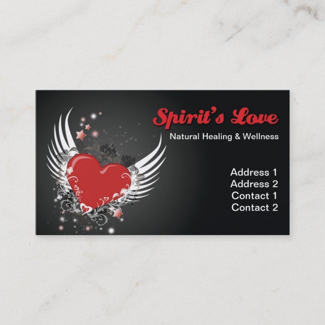 Spirit's Love Business Card (Front)