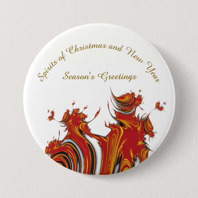 SPIRITS OF CHRISTMAS AND NEW YEAR BUTTON (Front)