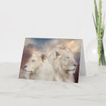 Spirits Of Light - White Lion ArtCard Card