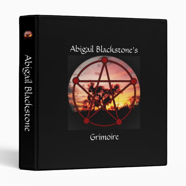 Spirits of Samhain Book of Shadows Grimoire Binder (Front/Spine)