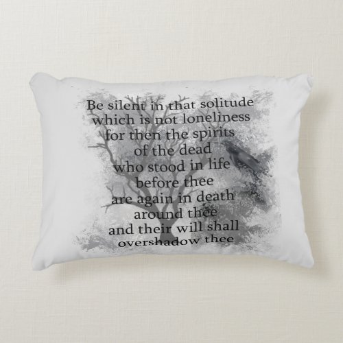 Spirits of the Dead Edgar Allan Poe Poem  Accent Pillow