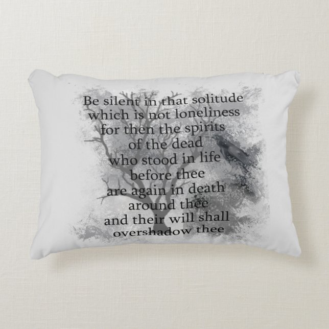 Spirits of the Dead Edgar Allan Poe Poem  Accent Pillow (Front)