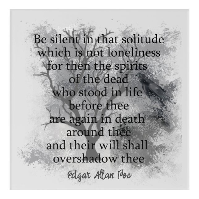 Spirits of the Dead Edgar Allan Poe Poem  Acrylic Print (Front)