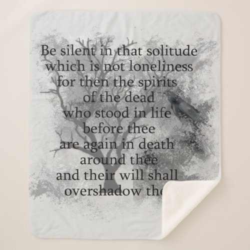 Spirits of the Dead Edgar Allan Poe Poem Sherpa Blanket