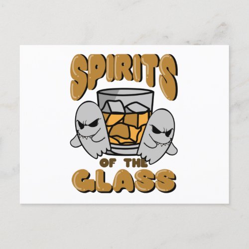 Spirits of the Glass Whiskey Helloween Postcard