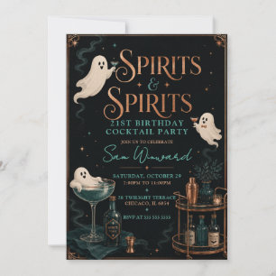 Spirits & Spirits 21st Birthday Party Invitation