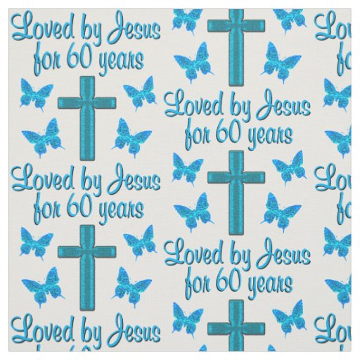 SPIRITUAL 60TH BIRTHDAY FABRIC