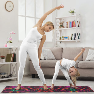 spiritual abstract yoga mat