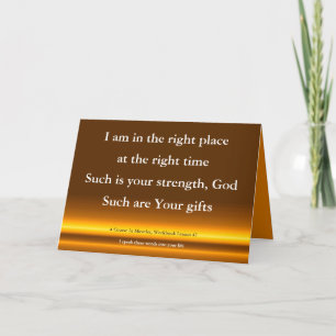 Spiritual acceptance A Course In Miracles Card