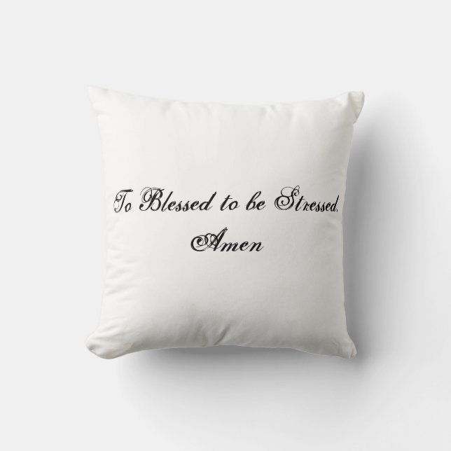 Spiritual Advice Mingled with Real Life Throw Pillow (Front)