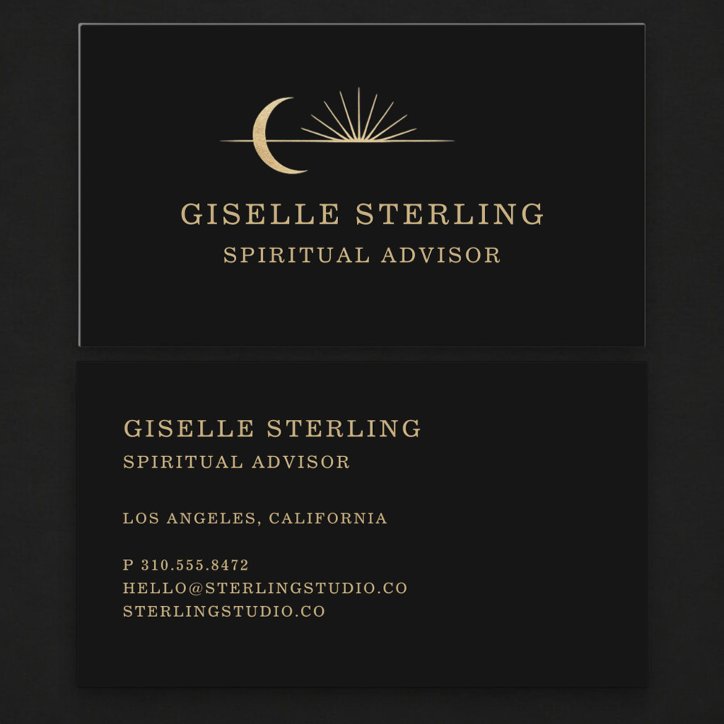 Spiritual Advisor Business Card