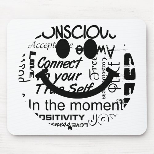 Spiritual affirmations mouse pad