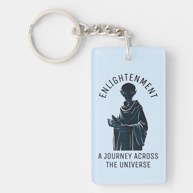 Spiritual Alien Monk Keychain (Front)
